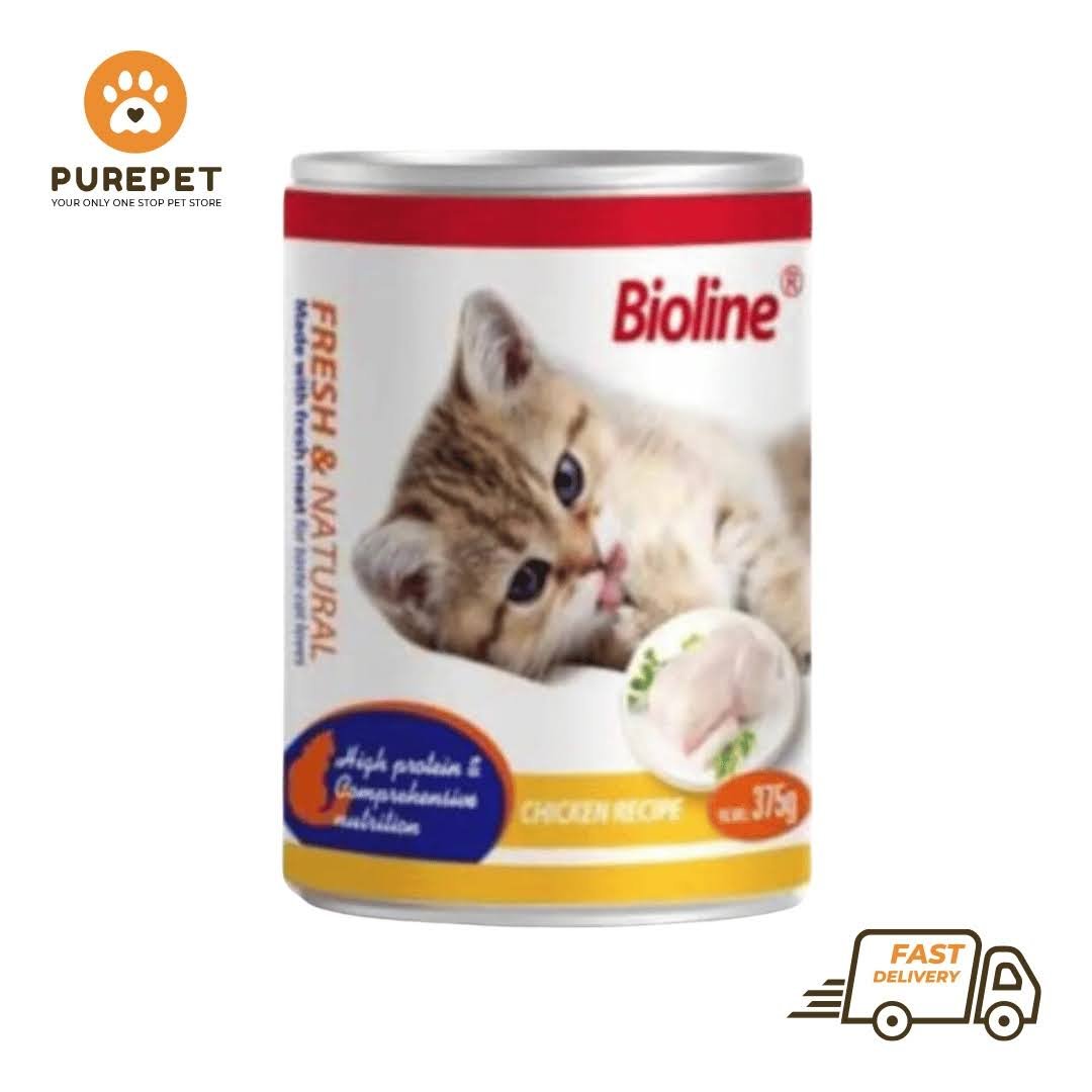 Bioline Adult Cat Wet Food Chicken 375 g Canned