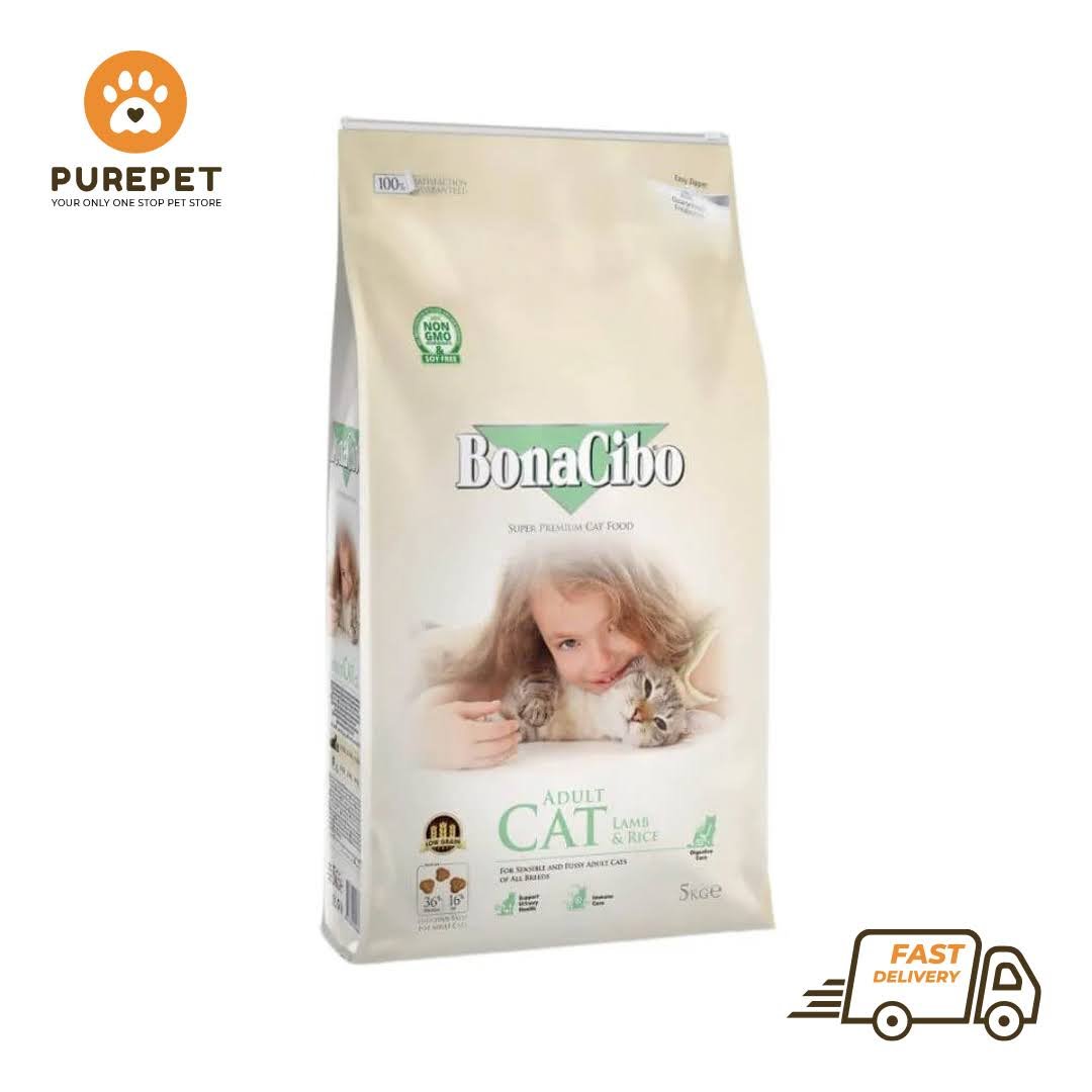 Bonacibo Adult Cat Lamb & Rice Bag