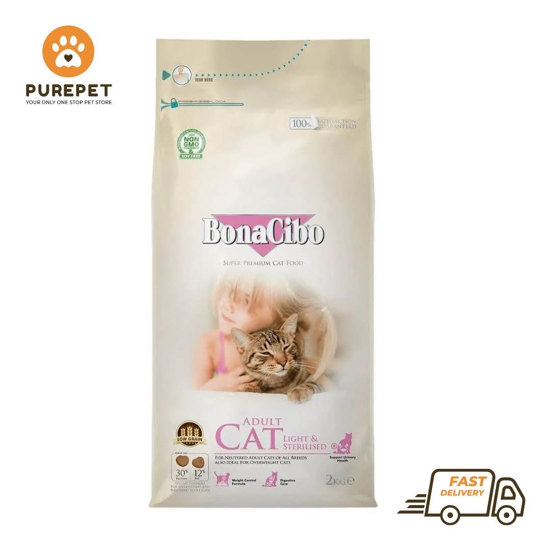 Bonacibo Adult Cat Light & Sterilised Bag