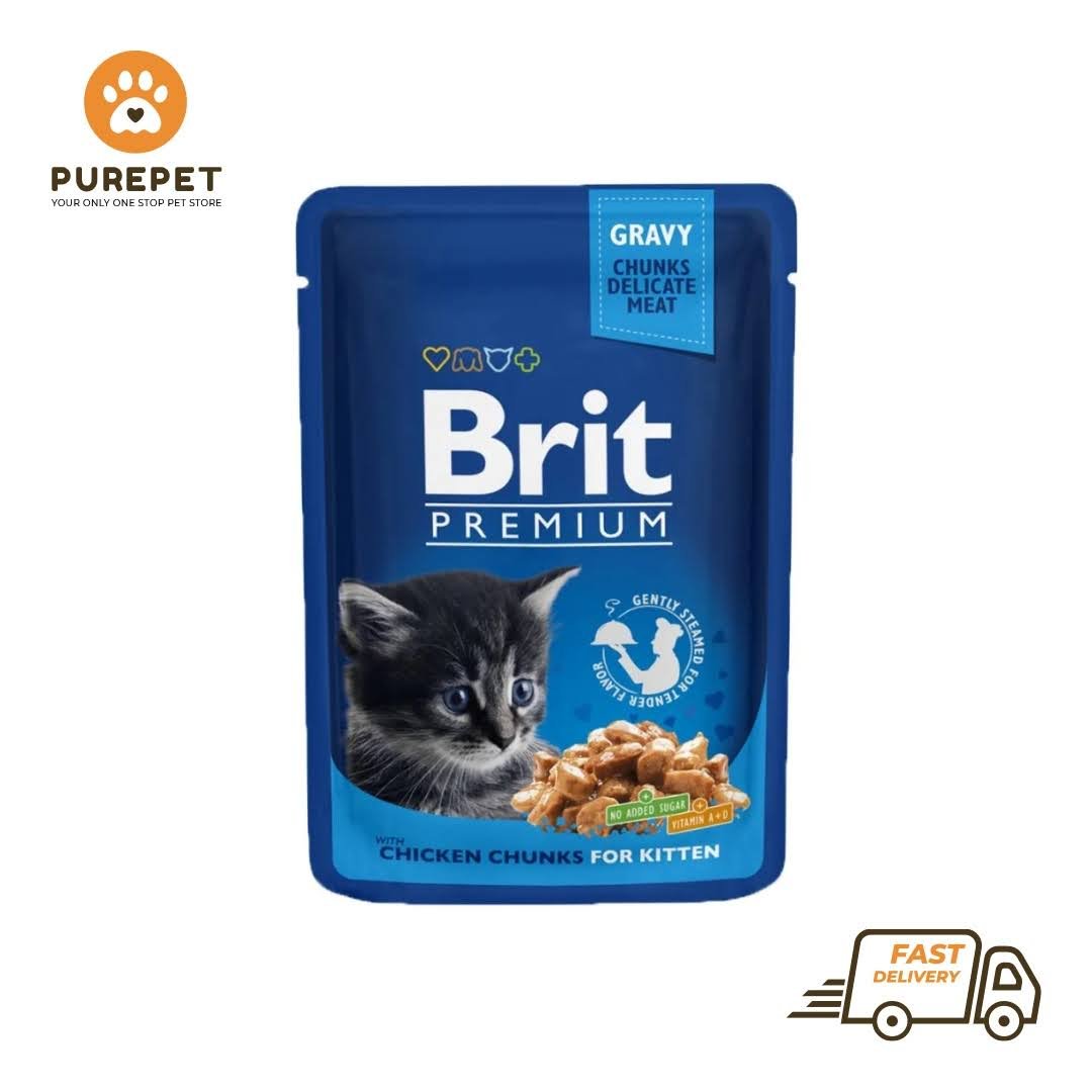 Brit Premium Cat Pouch Chicken Chunks for Kitten