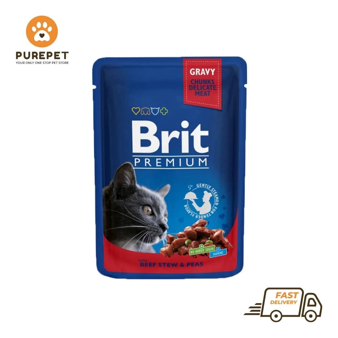 Brit Premium Cat Pouch with Beef Stew & Peas
