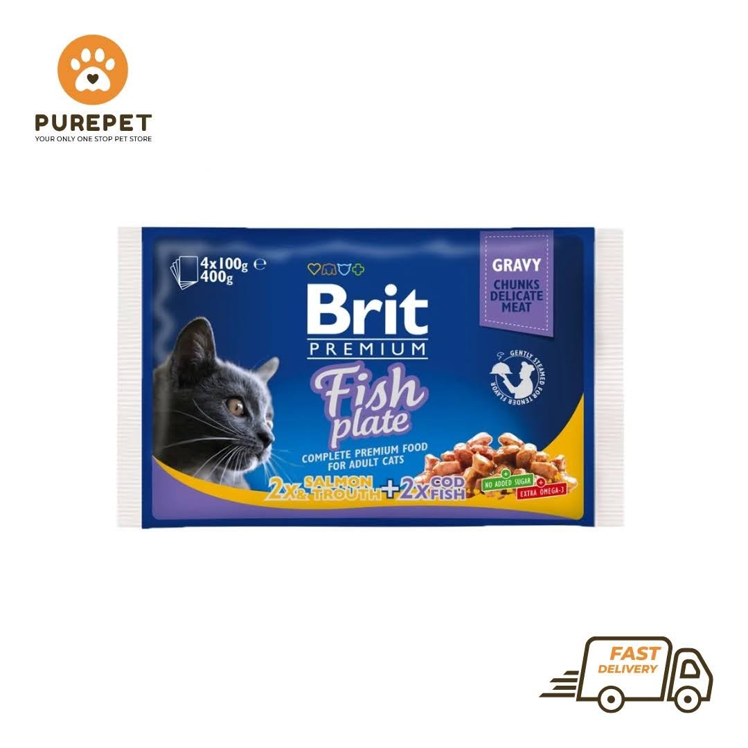 Brit Premium Cat Pouches Fish Plate