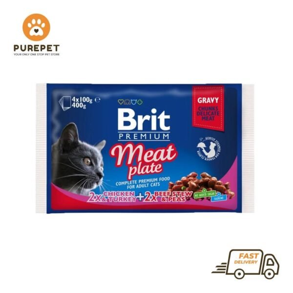 Brit Premium Cat Pouches Meat Plate