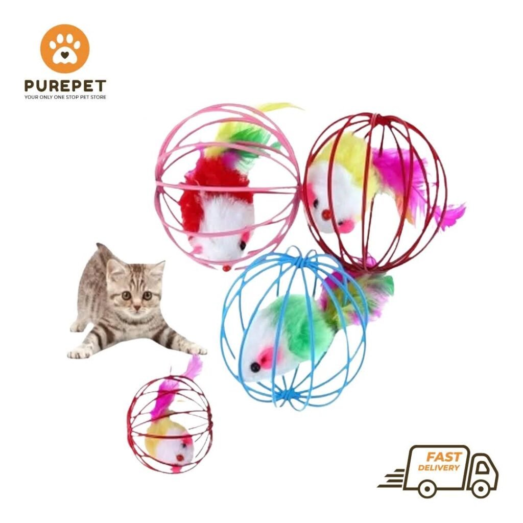 Cat Ball Toy Mouse Cage
