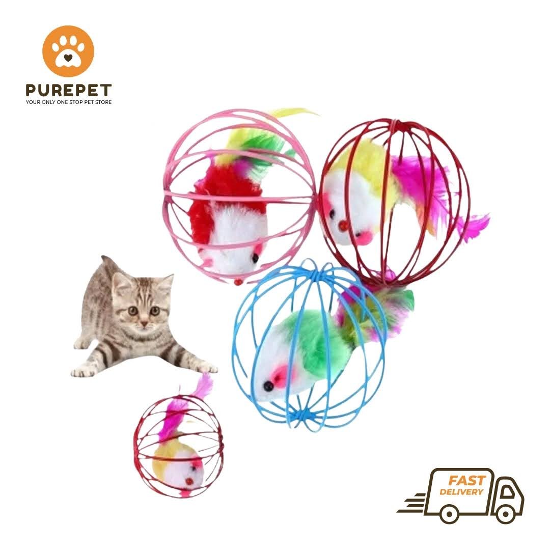 Cat Ball Toy Mouse Cage