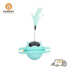 Funny Cat Pet Toy Cat Toys Intelligence Triple Play Disc Cat With Feather – 06