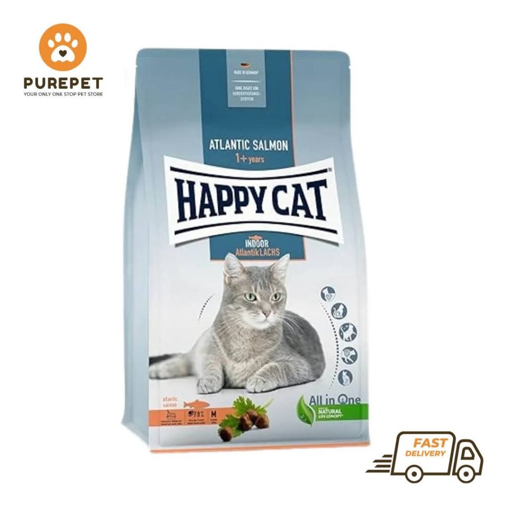 Happy Cat Adult Indoor Adult Atlantic Salmon 1.3 Kg Bag