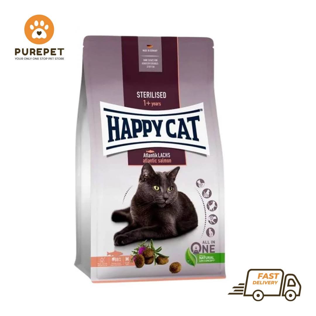 Happy Cat Adult Sterilised Adult Atlantic Salmon 1.3 Kg Bag