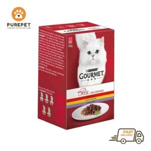 Purina Gourmet Mon Petit Wet Cat Food (Beef, Chicken, and Lamb, 6 x 50g)
