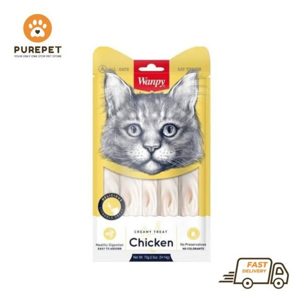 Wanpy Adult Cat Creamy Lickable Treats Chicken