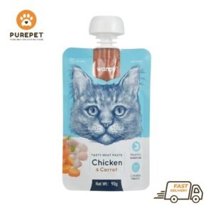 Wanpy Adult Cat Tasty Meat Paste Chicken & Carrot 90 g Pouch