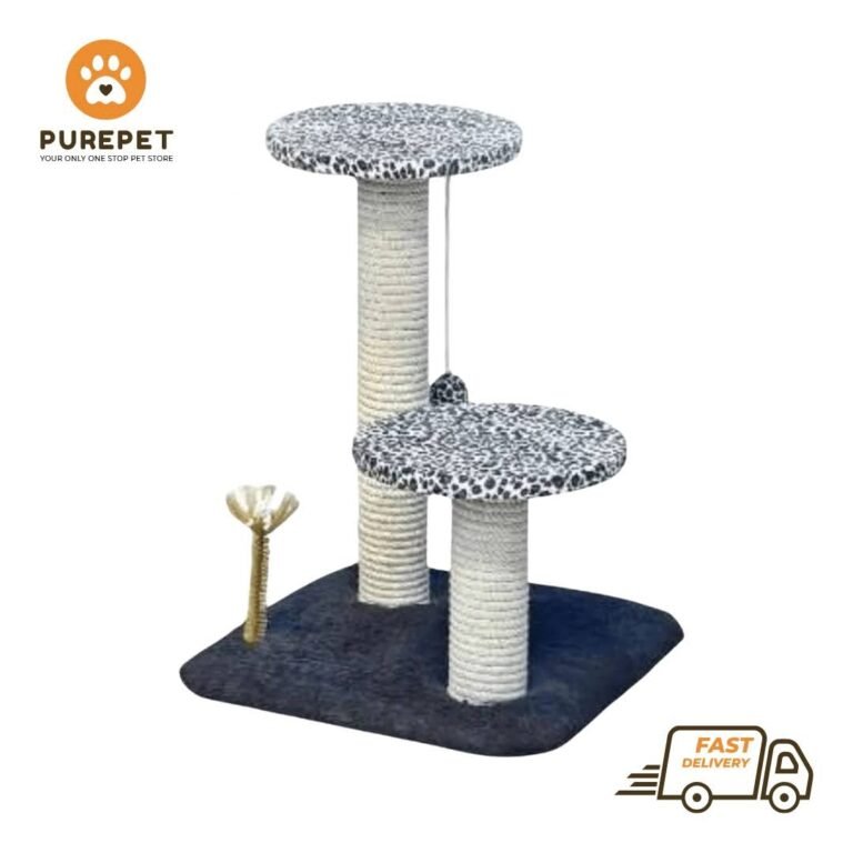 2 Pole 2 Round Top Cat Scratcher