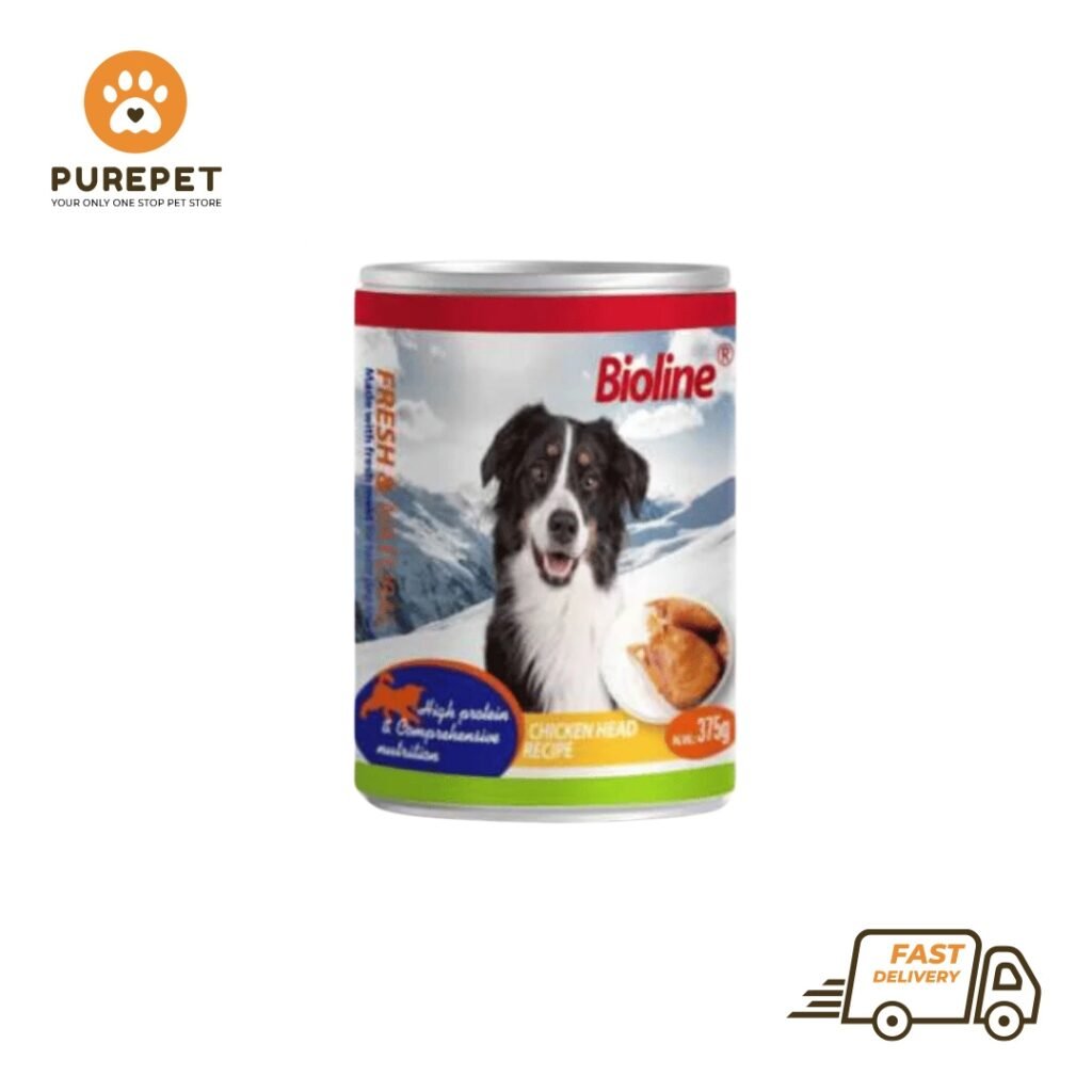 dog wet food chicken head