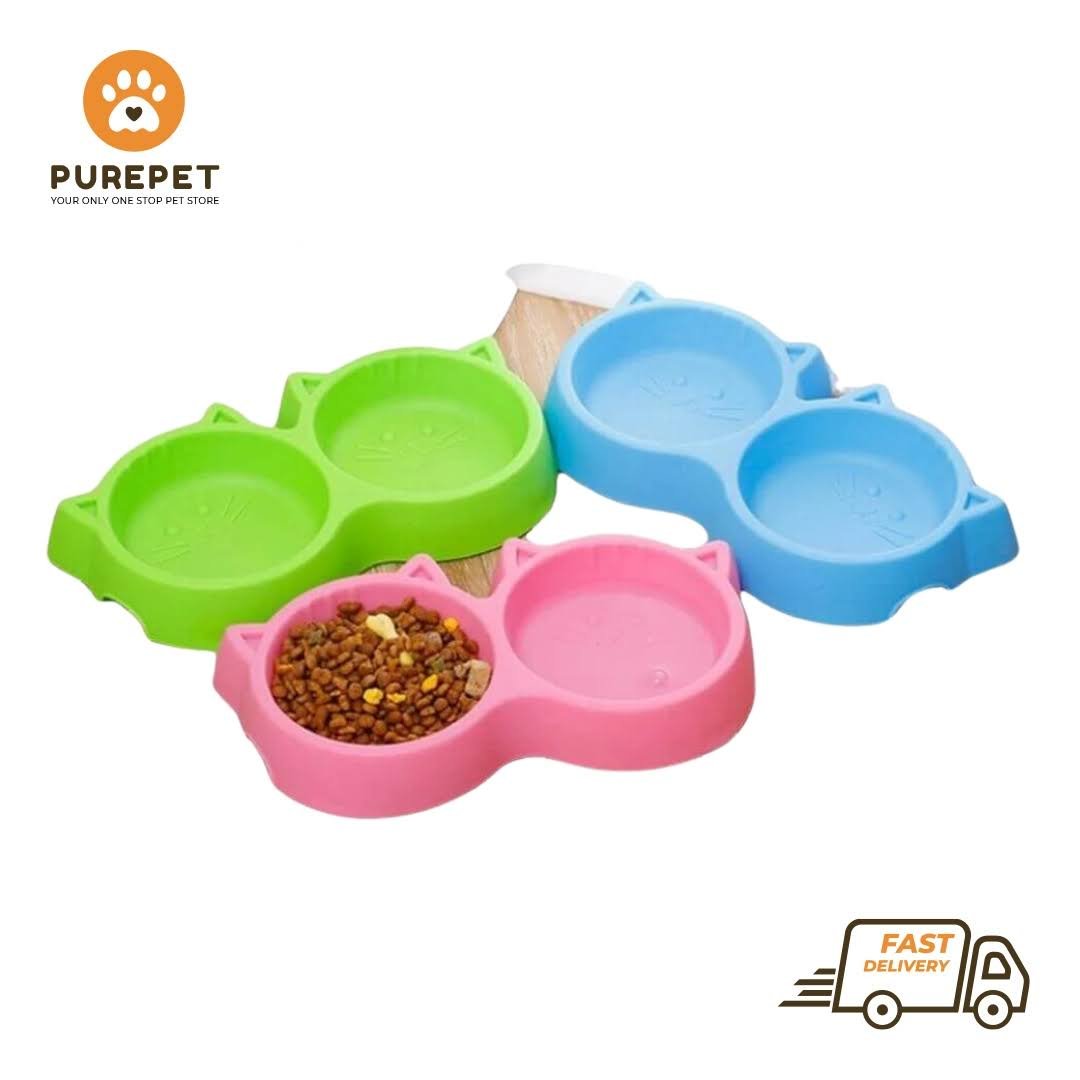 Double Side Cat Face Bowl