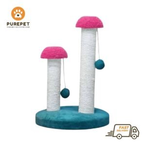 Mushroom 2 Pole Cat Scratching Post
