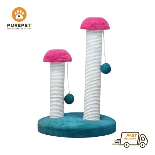 Mushroom 2 Pole Cat Scratching Post