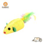 Yellow Mouse Toy 2Pcs